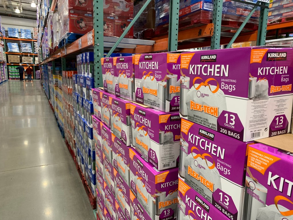 Kirkland FlexTech Kitchen Trash Bags 200Count Just 10.99 at Costco