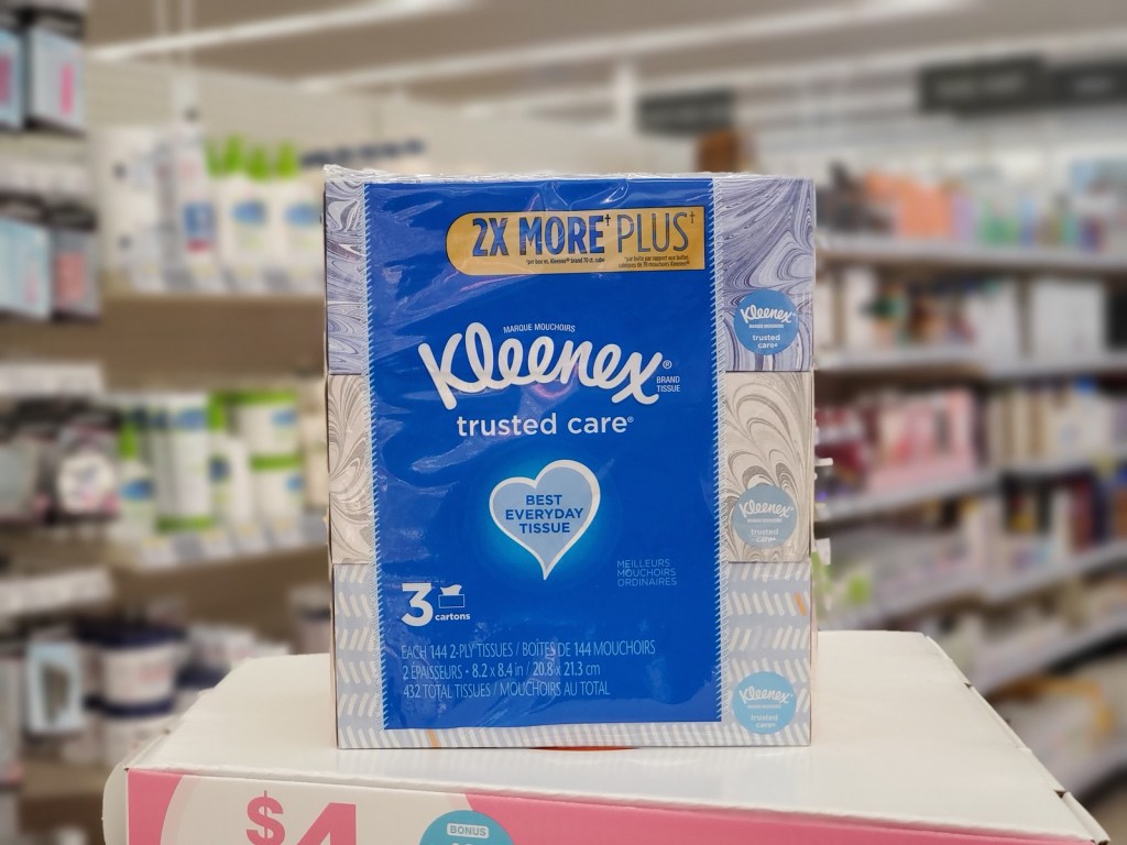 Kleenex 3 pack from Walgreens