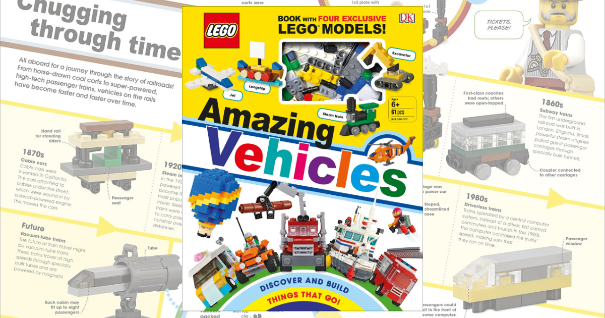 LEGO Amazing Vehicles Hardcover Book Only $10.89 on Amazon (Regularly $20)