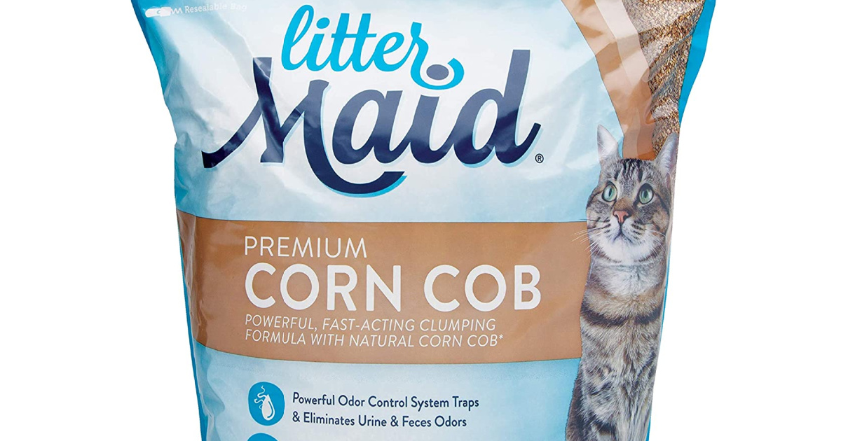 Two LitterMaid Premium Corn Cob Litter 9Pound Bags Only 10.78 Shipped on Amazon Just 5.39 Each