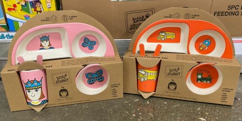 Kids 5-Piece Dinnerware Sets Only $6.99 at ALDI | Unicorns, Dinosaurs & More