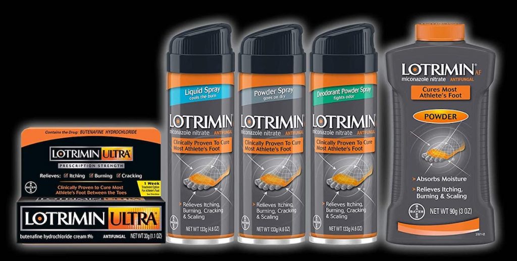 row of Lotrimin Products