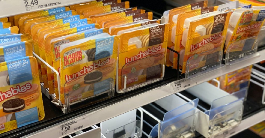 lunchables on store shelf