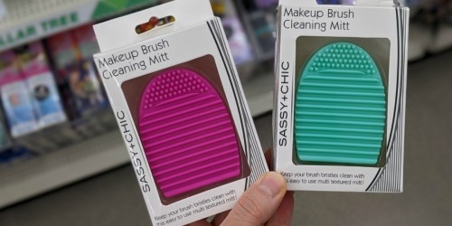 Makeup Brush Cleaning Mitts Just $1 at Dollar Tree