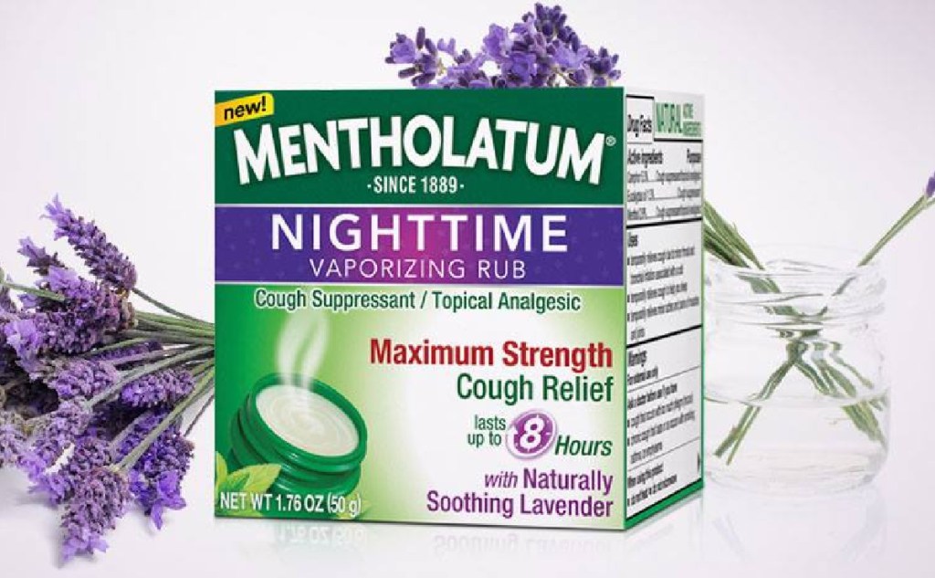 Mentholatum Nighttime Vaporizing Rub w/ soothing Lavender Essence