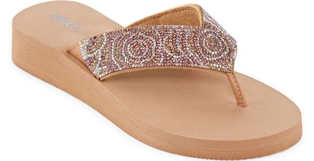 sandal with rhinestones