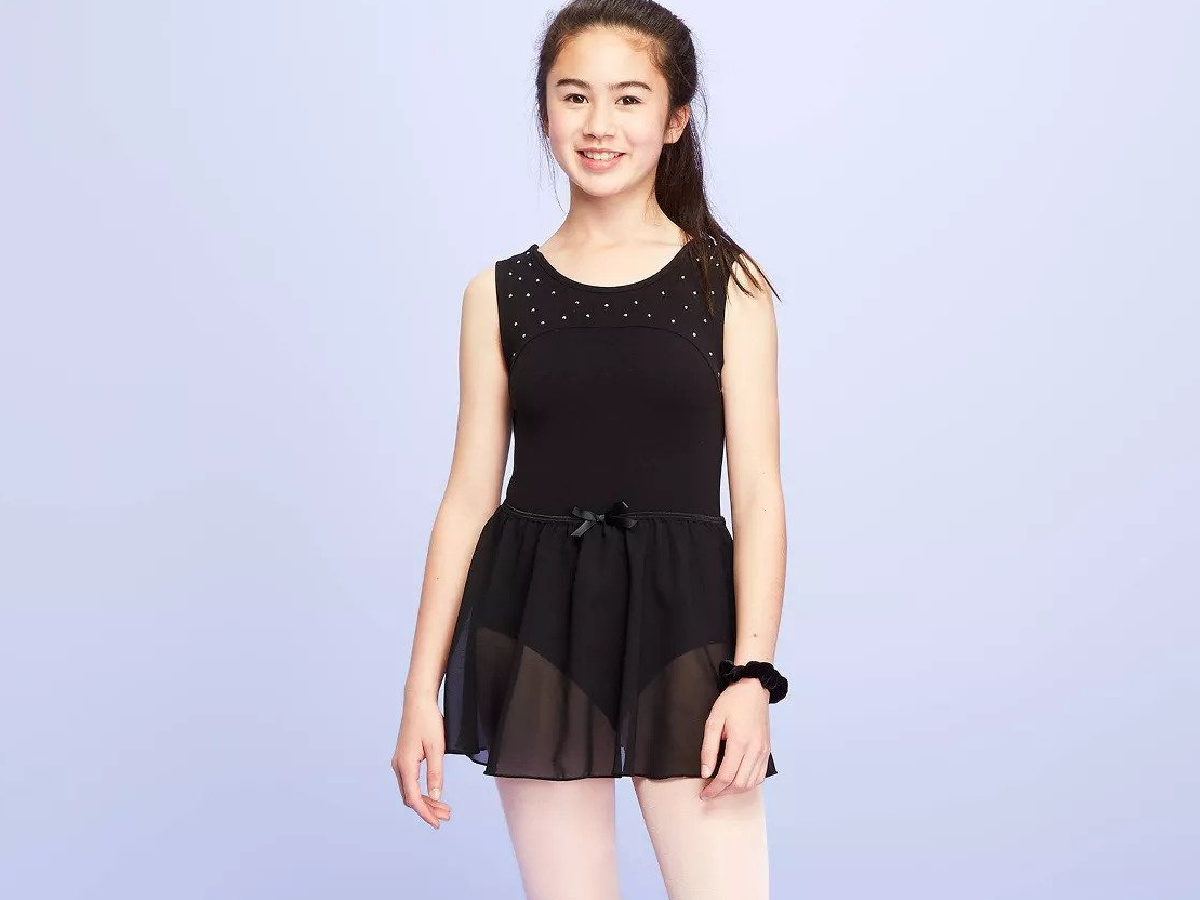 girl wearing black More than Magic Girls Activewear Skirts