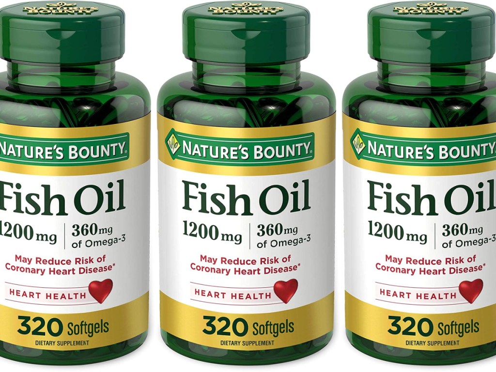 Nature's Bounty Omega-3 Fish Oil 1200 mg 320 Rapid Release Softgels