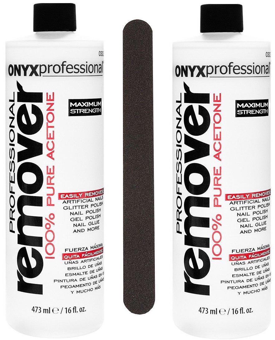 Onyx Professional 100% Acetone Polish Remover 2-Pack Only $ on   | Thousands of Five-Star Reviews