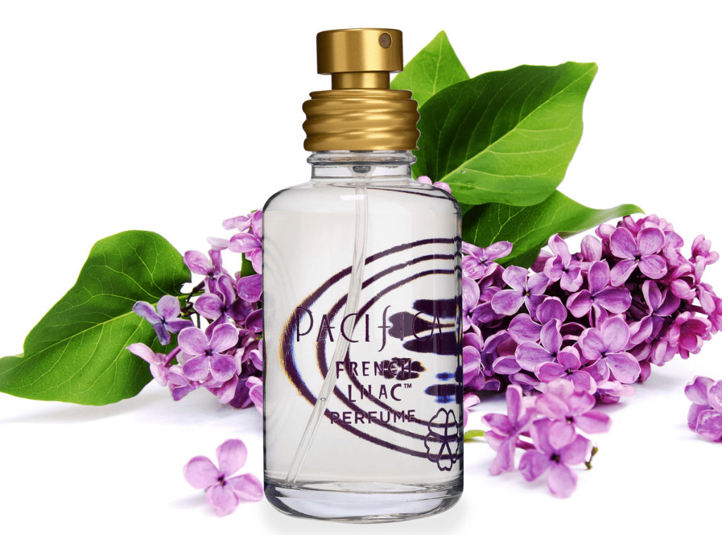 Pacifica Perfume with lavender by it