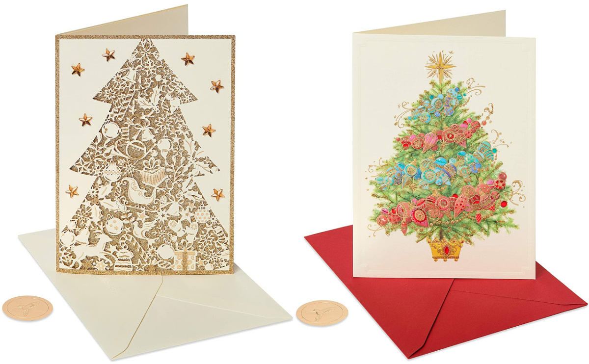 Snowbird & Tree Holiday Cards 5214058 Papyrus Box of 20