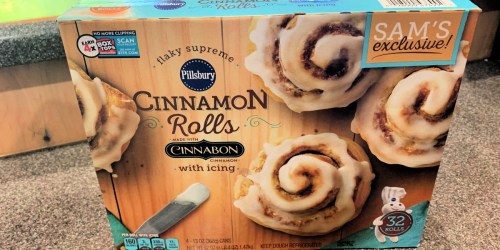 Pillsbury Cinnabon Cinnamon Rolls w/ Icing 32-Count Box Just $4.78 at Sam’s Club