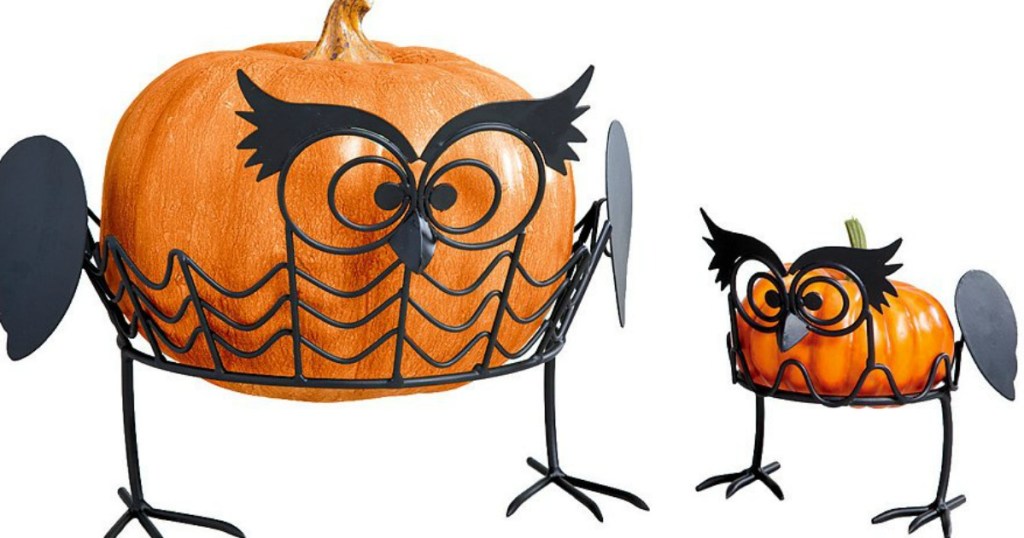 Pumpkin Holder Owls