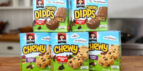 Quaker Chewy Granola Bars 58-Count from $8.42 Shipped on Amazon | Just 15¢ Per Bar