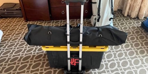 Samsonite Rolling Luggage Cart Just $16 on Amazon (Regularly $36) | Great for Traveling w/ Car Seats