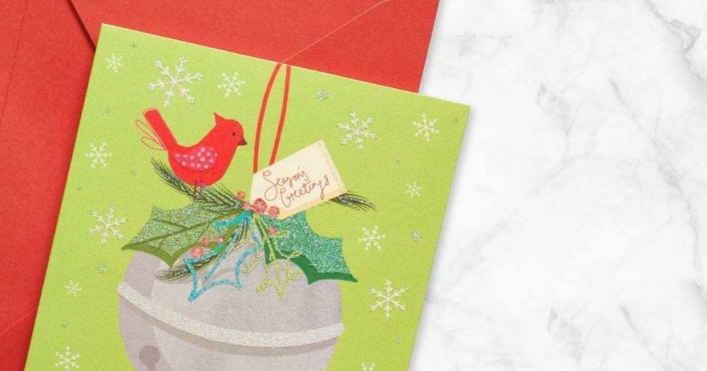 holiday cards and envelope