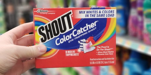 Shout Color Catcher Dye Trapping Sheets 72-Count Only $7.54 Shipped on Amazon