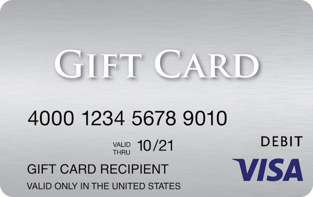 silver visa gift card