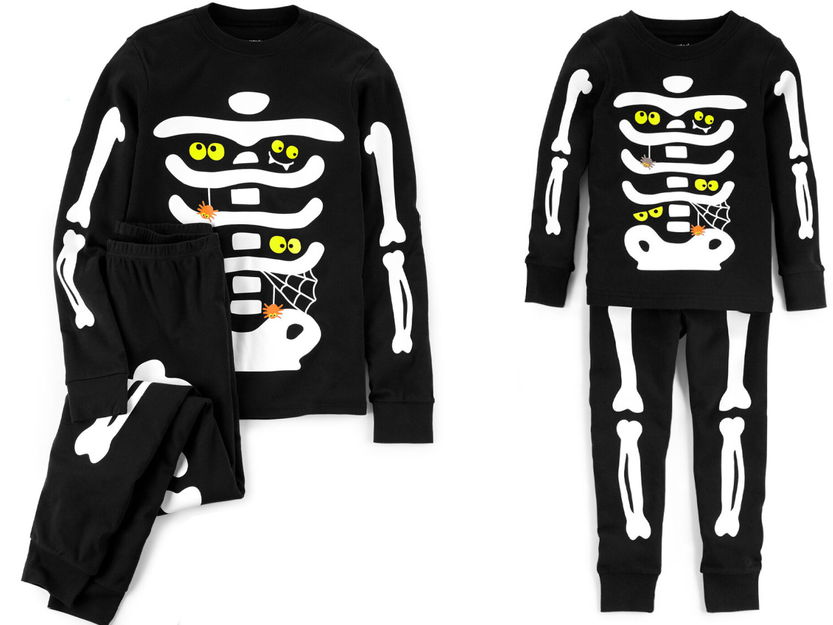 carters skeleton pjs