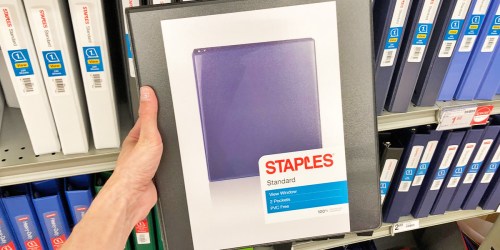 Staples Standard 1″ Binders Just $1.47 Shipped (14 Color Options!)