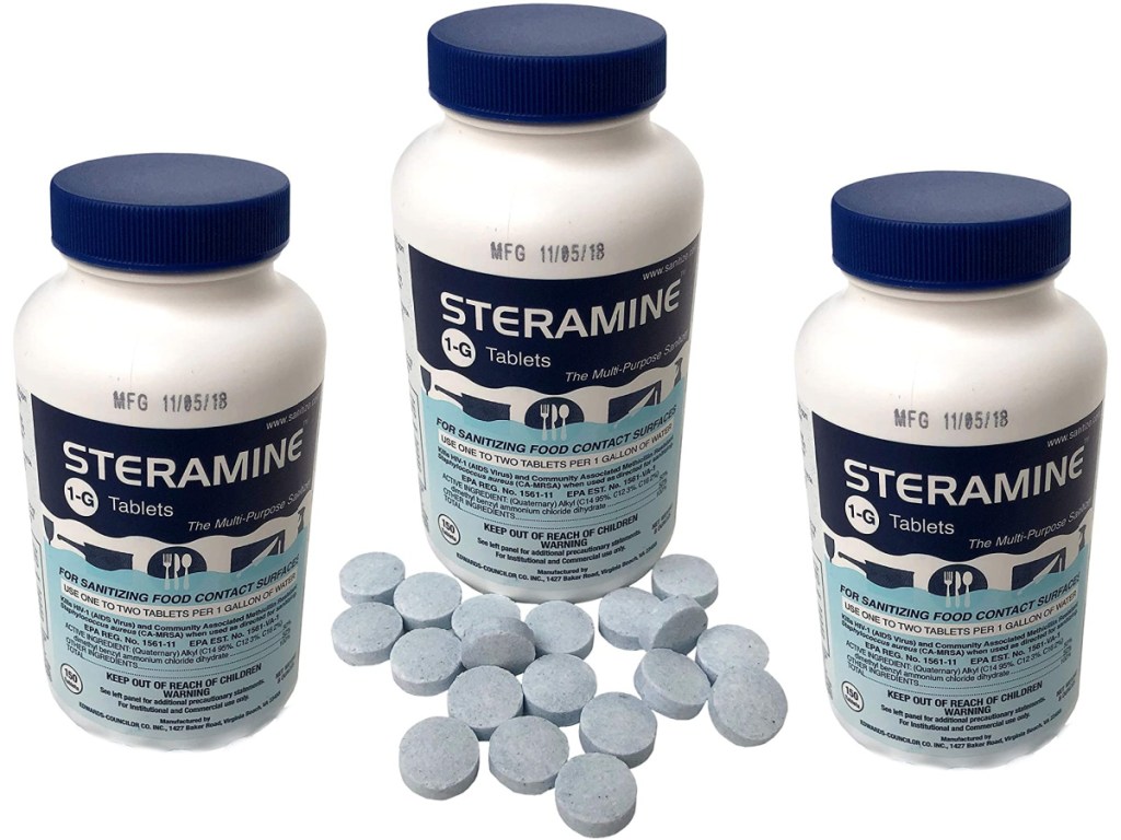 Steramine 1-Gallon 150-Count Tablets Multi-Purpose Sanitizer