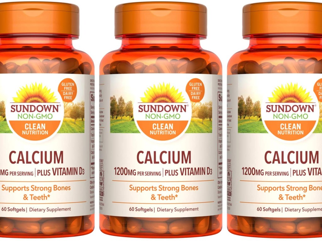 Sundown Calcium 1200 Plus Vitamin D3 1000 IU 60 Softgels