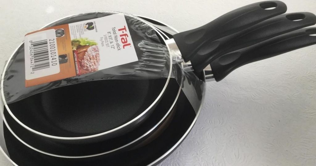 3-pack of t-fal frying pans