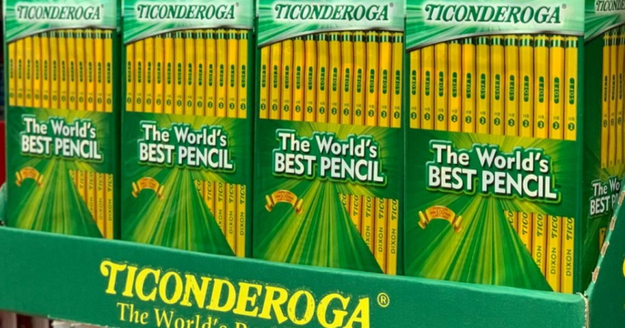 Ticonderoga Pencils 180-Count Just $20 Shipped on Amazon (Reg. $39)