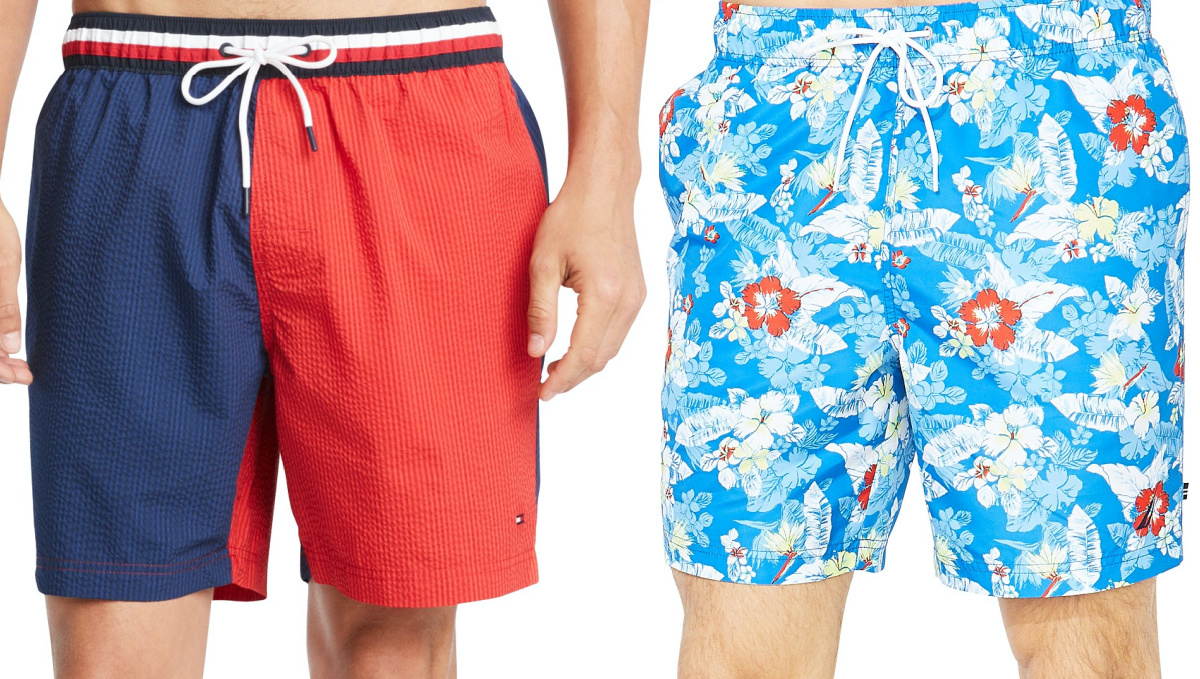 Macy's tommy hilfiger hot sale swim trunks