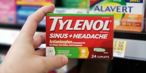 Tylenol Sinus + Headache Caplets 24-Count Only $3 on Amazon