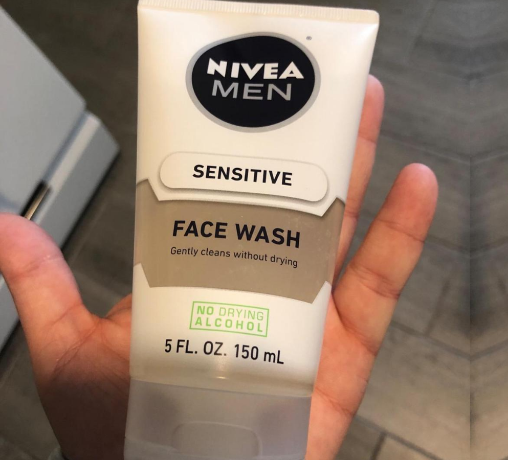 nivea men sensitive face wash