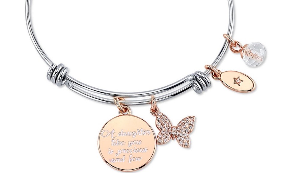 bracelet with charms on it
