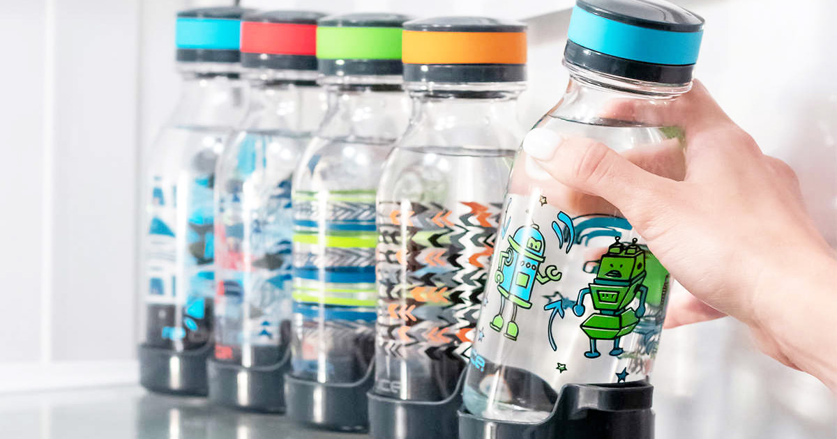 Reduce Kids BPA Free Plastic Water Bottle, 14oz, 5-pack