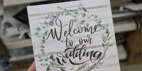 Wedding Decor Just $1 at Dollar Tree | Ring Plates, Signs, & More