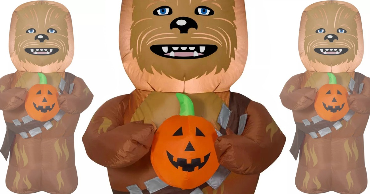 3.5' Star Wars Airblown Chewbecca w/ Pumpkin Halloween Inflatable 