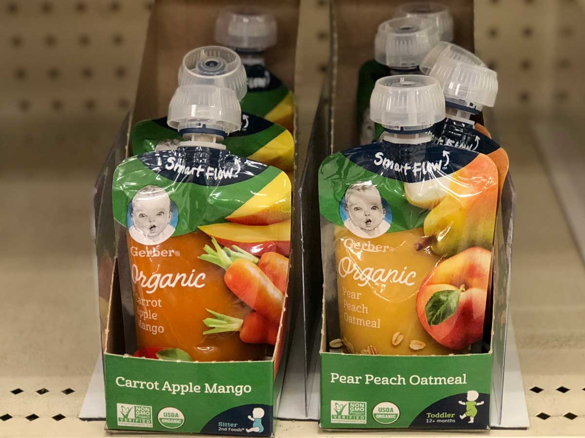 gerber pouches organic