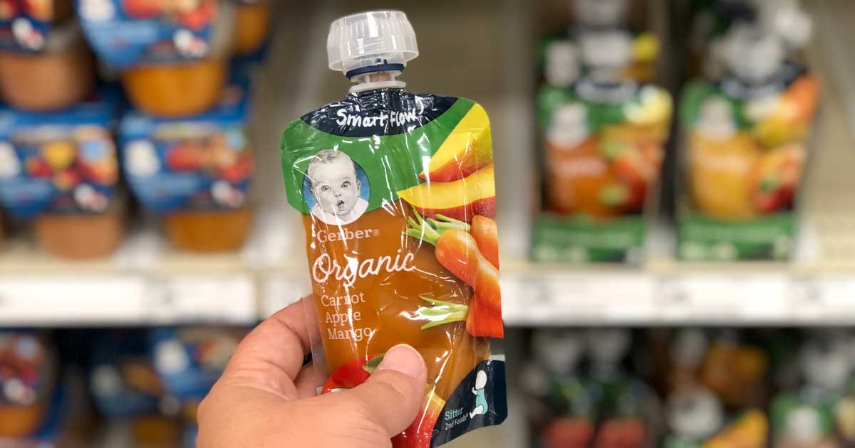 gerber organic 2nd food fruit & veggie pouches value pack