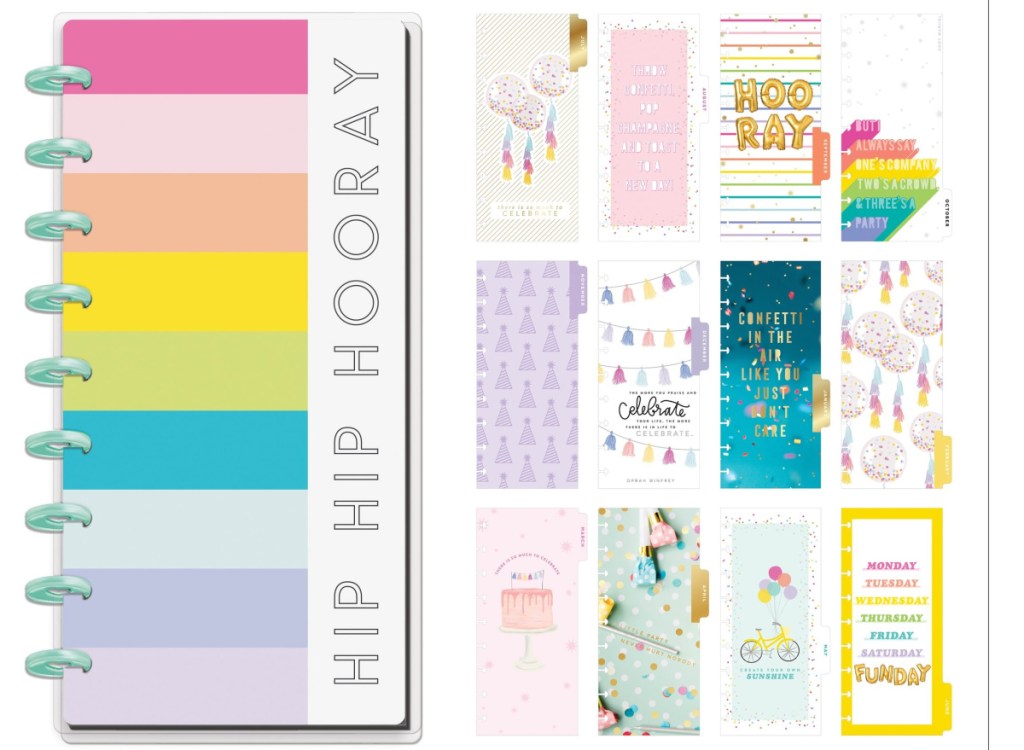 hip hip hooray planner and divider