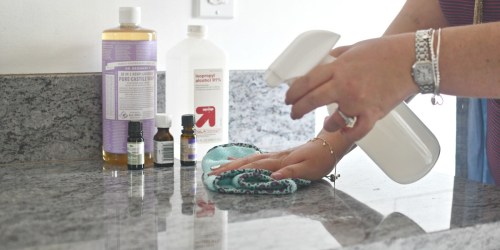 Make Your Counters Sparkle With DIY Natural Granite & Quartz Cleaner!