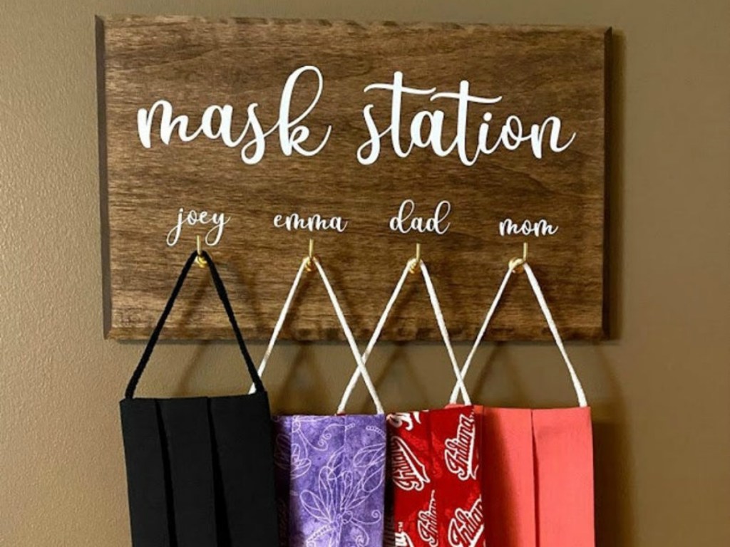 mask station example from etsy.com