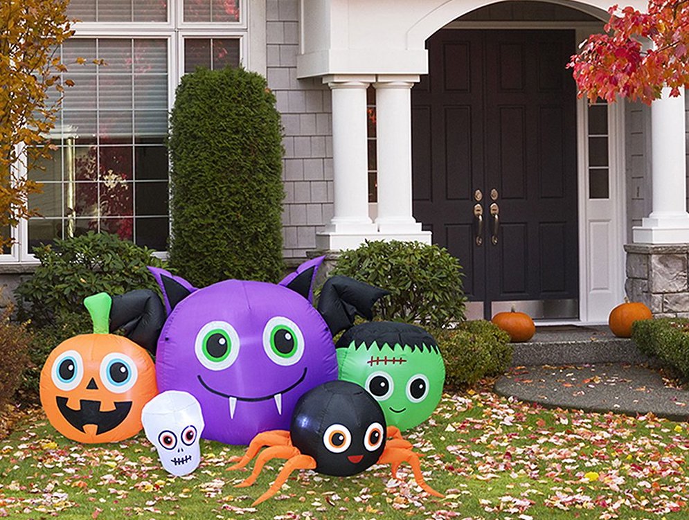 monsters inflatable in front yard