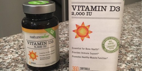 NatureWise Vitamin D3 360-Count Only $7 Shipped on Amazon | One Year Supply