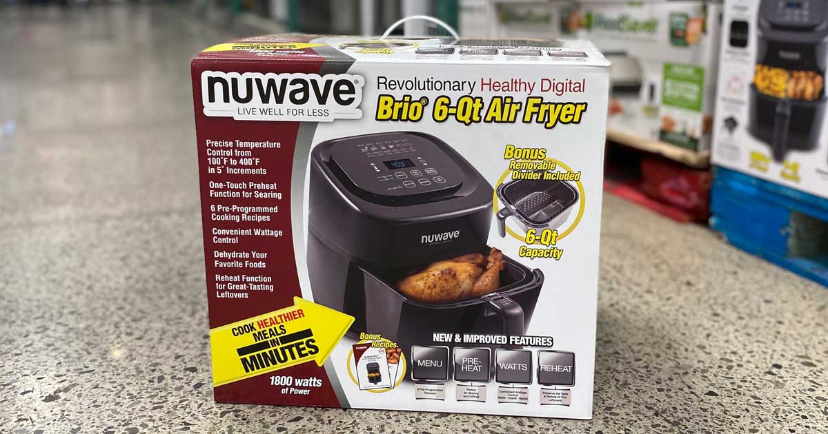 Nuwave Brio 6 Quart Air Fryer Just 54 99 At Costco Regularly 70 Hip2save