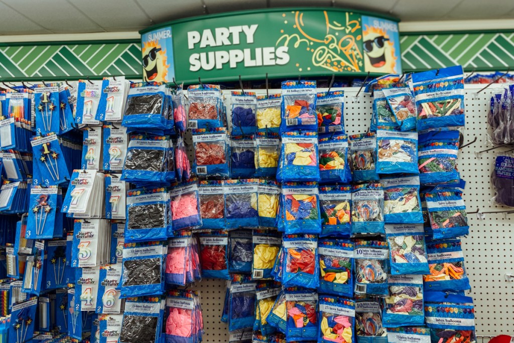 party supplies at dollar tree