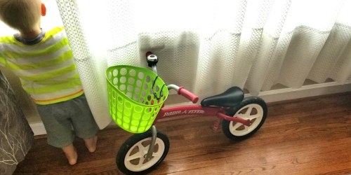 This Mom Made a DIY Kids Bike Basket Using Items from Dollar Tree