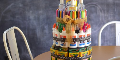 DIY School Supply Cake | Fun & Unique Teacher Gift Idea!