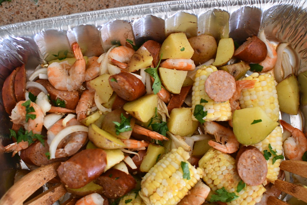 Easy Sheet Pan Shrimp Boil Recipe On The Grill Or Oven | Hip2Save