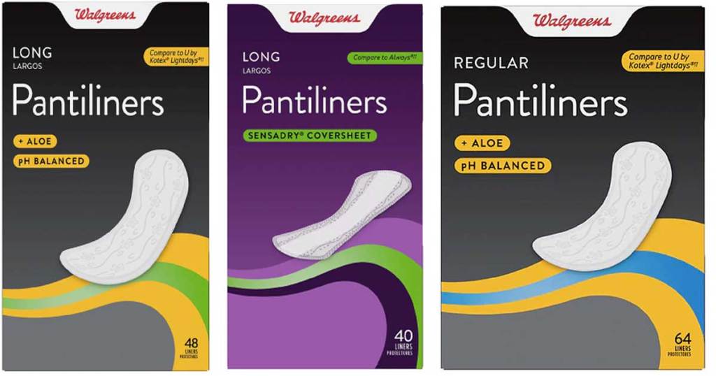 stock images of walgreens pantiliners