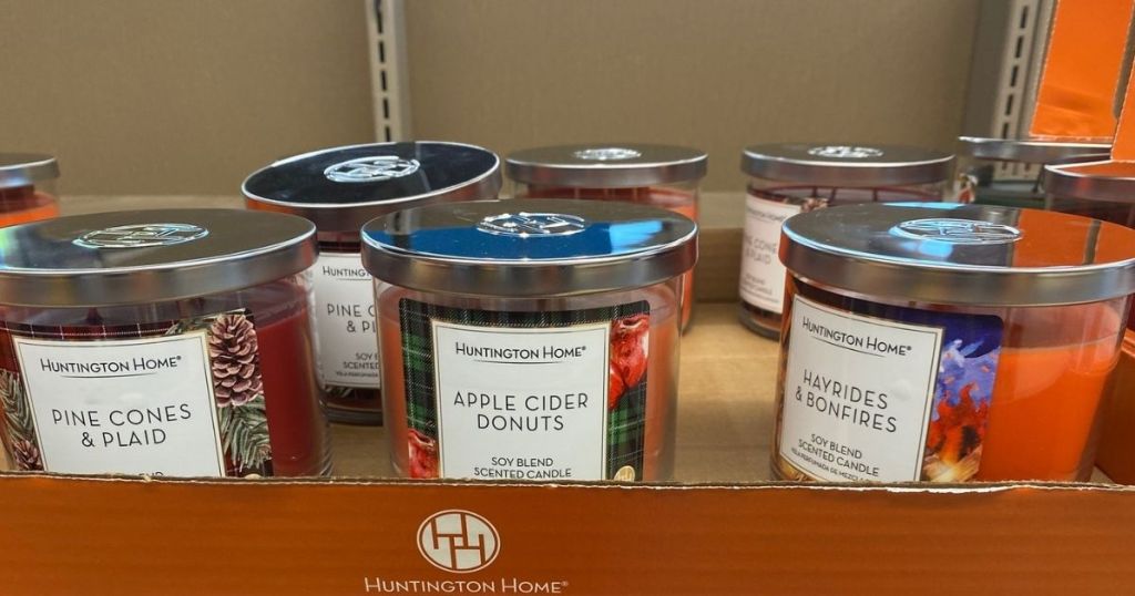 ALDI Huntington Home 3Wick Fall Candles Only 3.99