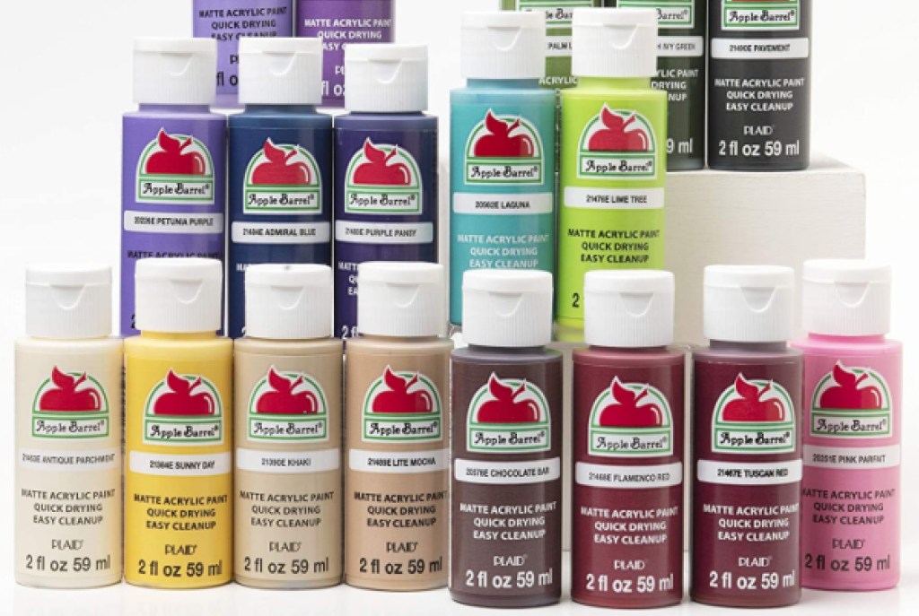 Apple Barrel Acrylic Paint Bottles Only 50¢ on